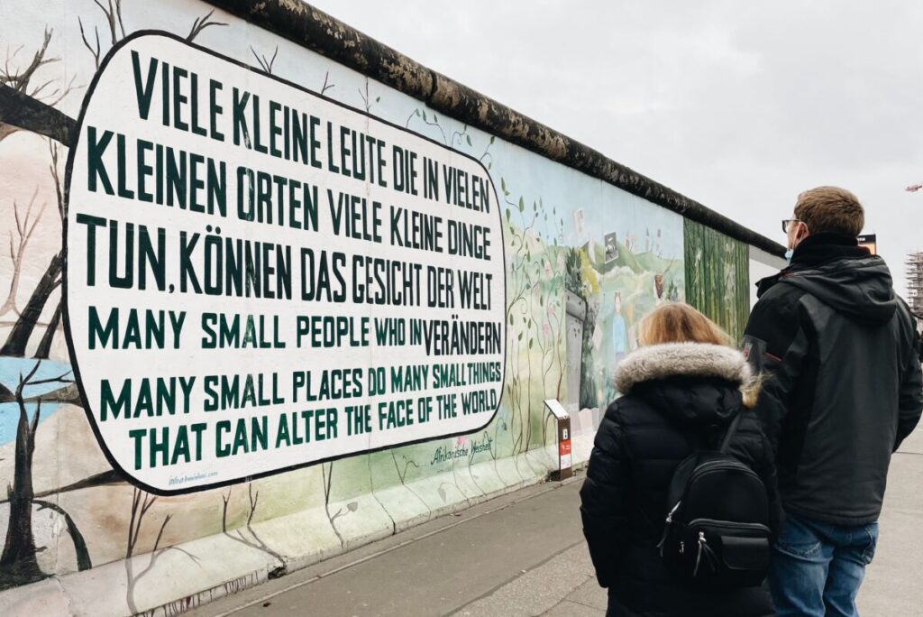 East Side Gallery Berlin bei der Oberbaumbrücke